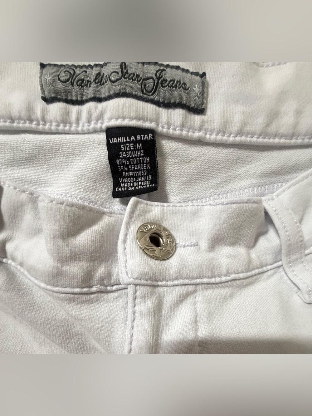 Vanilla Star White Skinny Jeans - Slim Fit Stretch - Picture 3 of 7